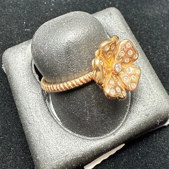 Diamond Flower Ring